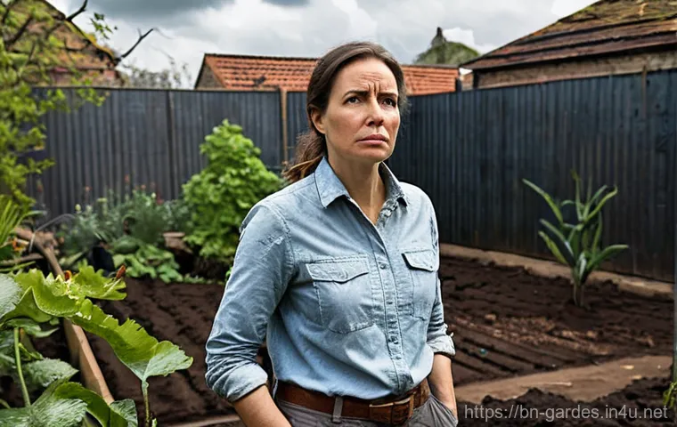 원예디자이너 업무 중 발생하는 어려움 - Prompt 1: Nature's Unpredictability**